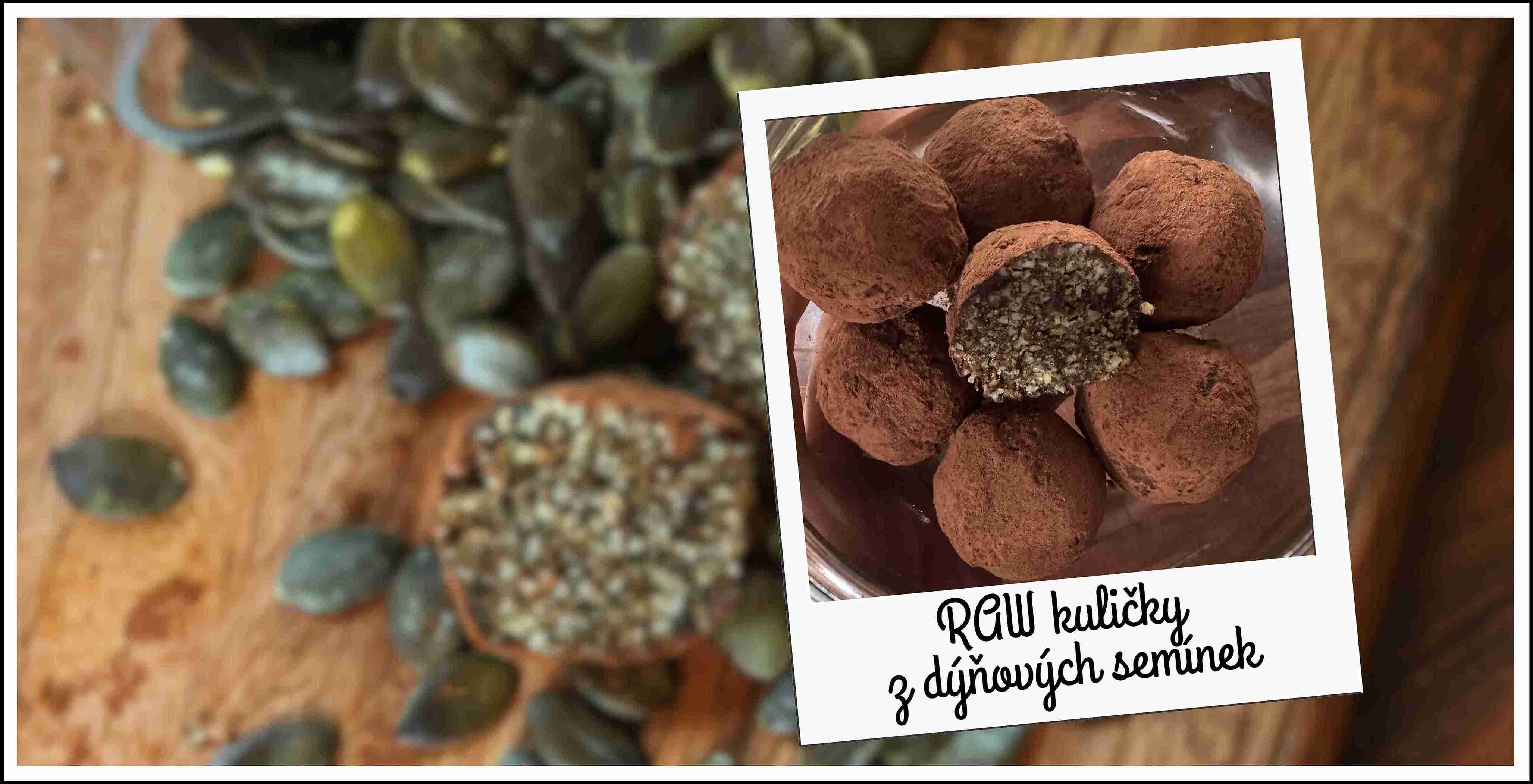 Recept RAW kuličky z dýnových semínek